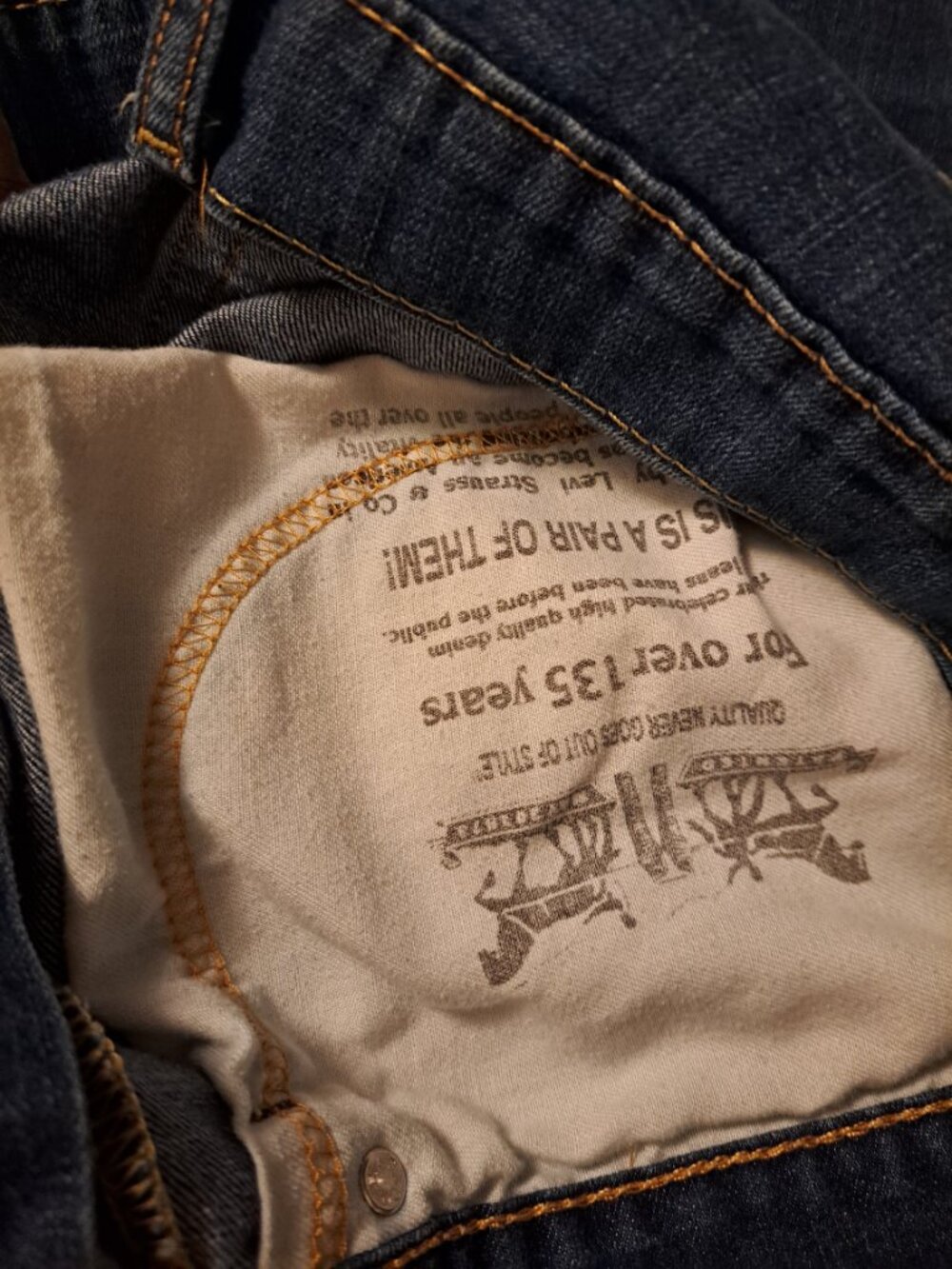Levi's 559 relaxed straight fit distressed denim jeans - Picture 6 of 11